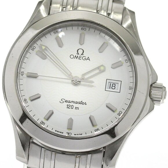 Omega Accessories - OMEGA Seamaster Date white Dial Quartz Men's Watch_870026
